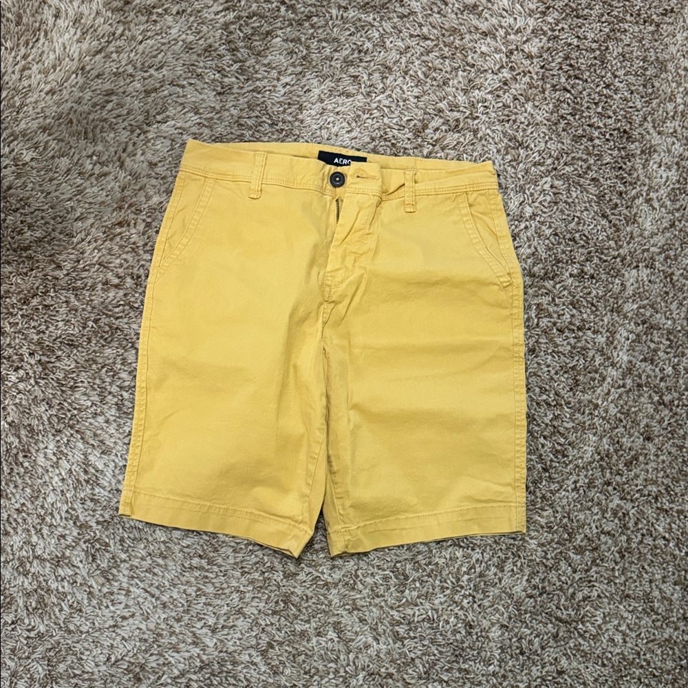 Aeropostale Yellow Men's Shorts